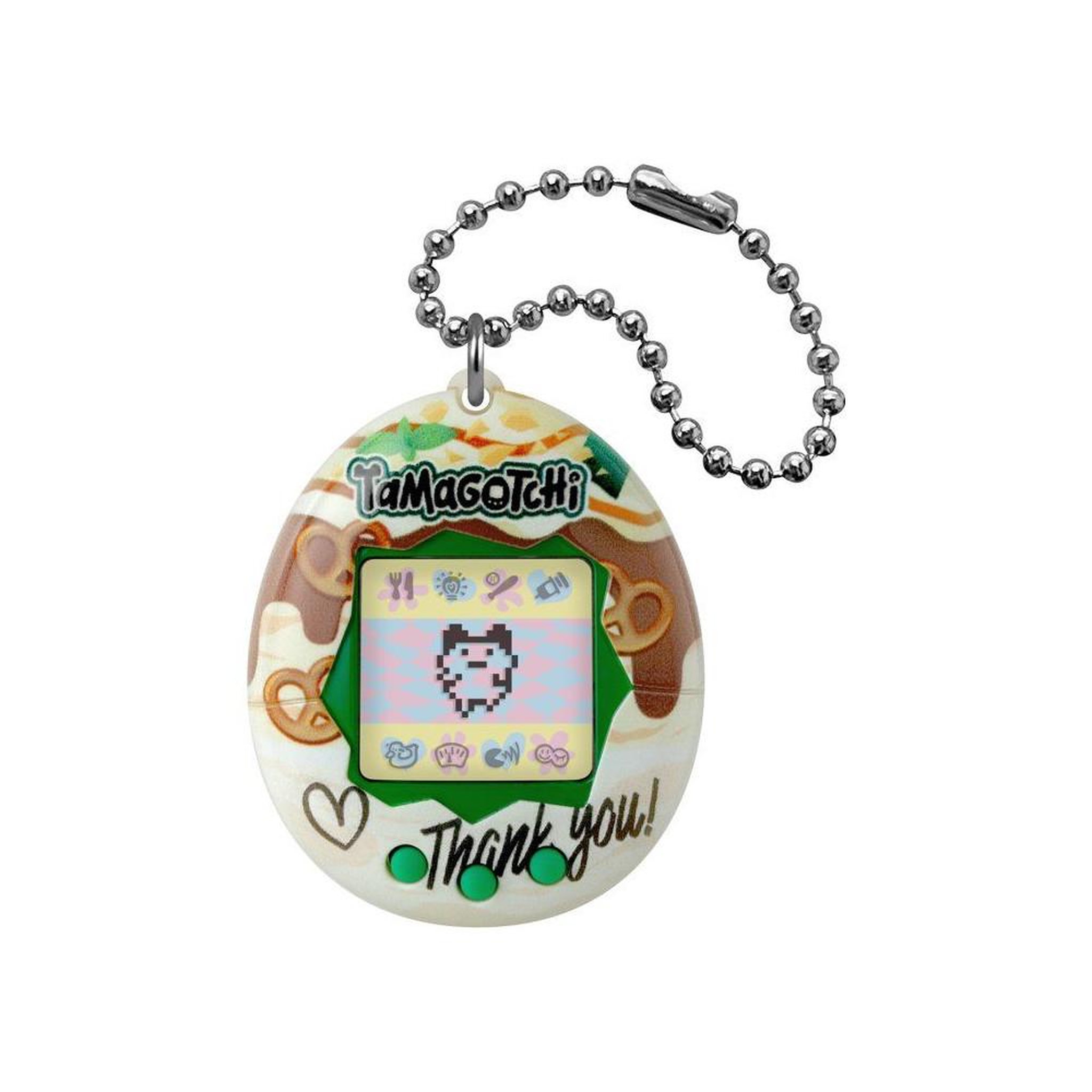 Tamagotchi GEN2 caramel nuts œuf porte-clés écran LCD couleur