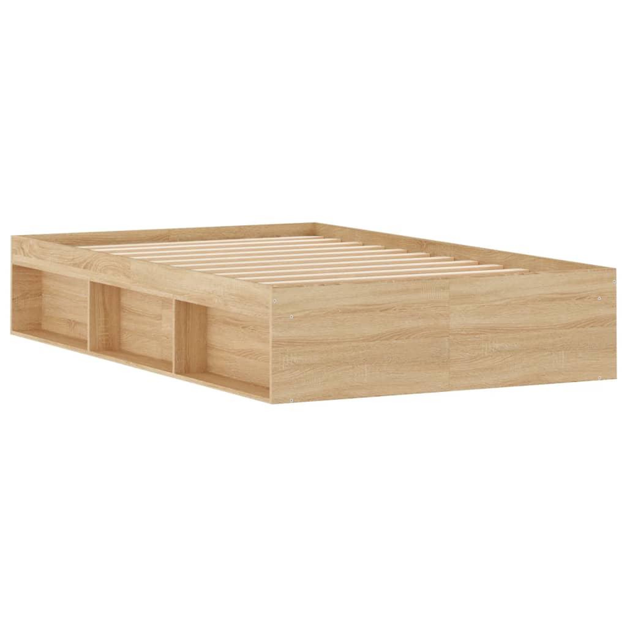 Voir la diapositive 5 : VIDAXL Cadre de lit sans matelas chene sonoma 120x190 cm