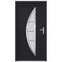 Voir la diapositive 3 : VIDAXL Porte d'entree anthracite 98x208 cm PVC