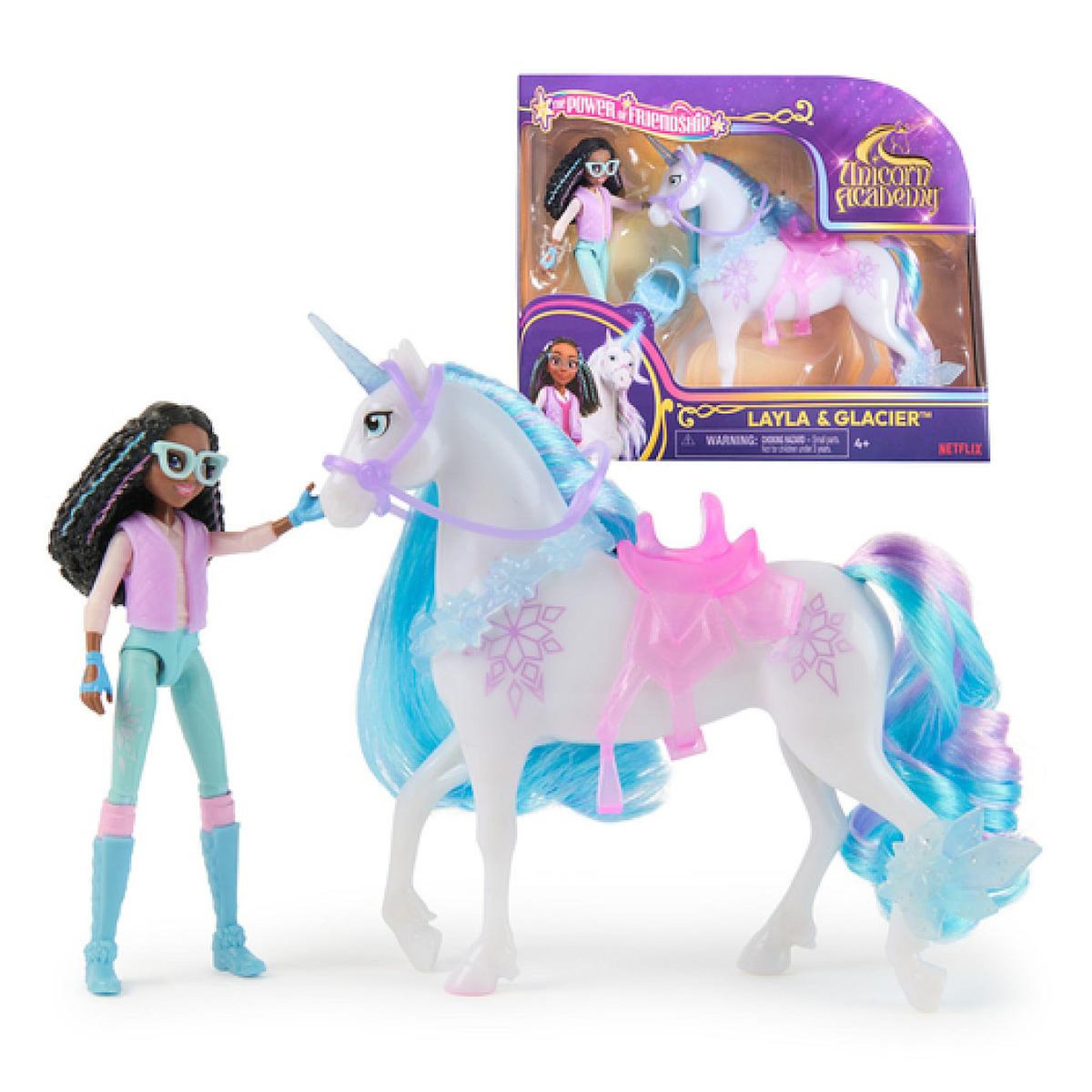 SpinMaster L Ecole des Licornes - Licorne Glacier et Poupee Layla