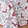 Voir la diapositive 2 : Paris Prix Nappe Imprimé  Forestine  150x240cm Blanc & Rouge