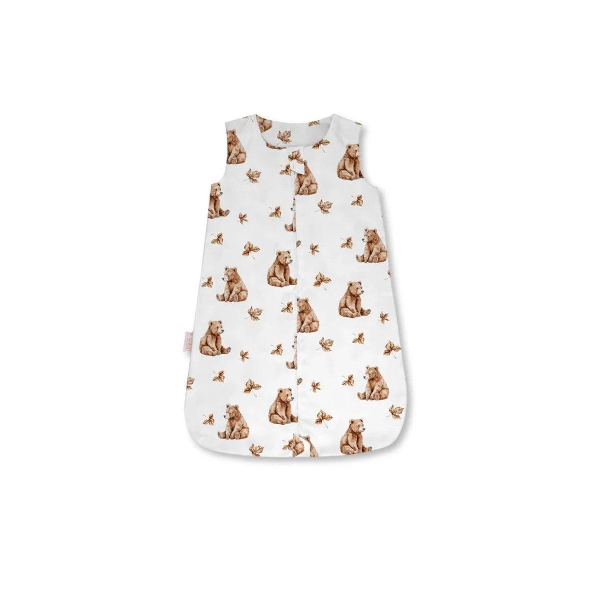 WALDIN Gigoteuse en bambou 40 × 64 cm 0,5 TOG - taille S - motif oursons, blanc