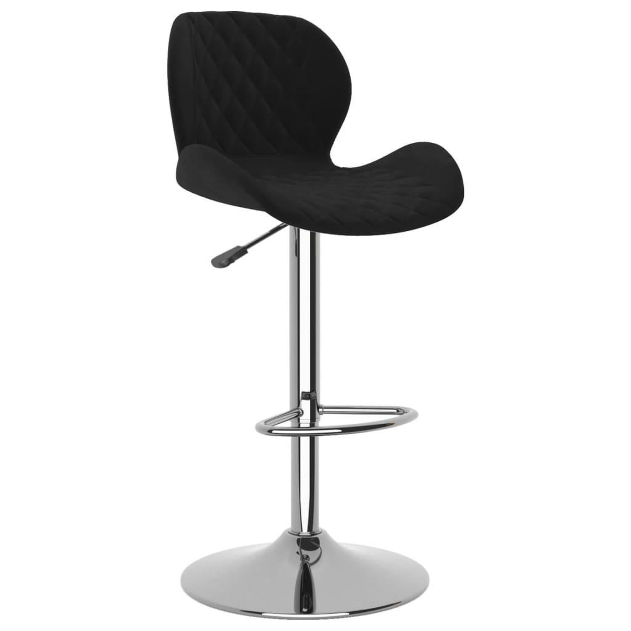 Voir la diapositive 3 : VIDAXL Tabourets de bar lot de 2 noir velours