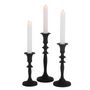 Voir la diapositive 2 : Paris Prix Lot de 3 Bougeoirs Design  Croka  23cm Noir