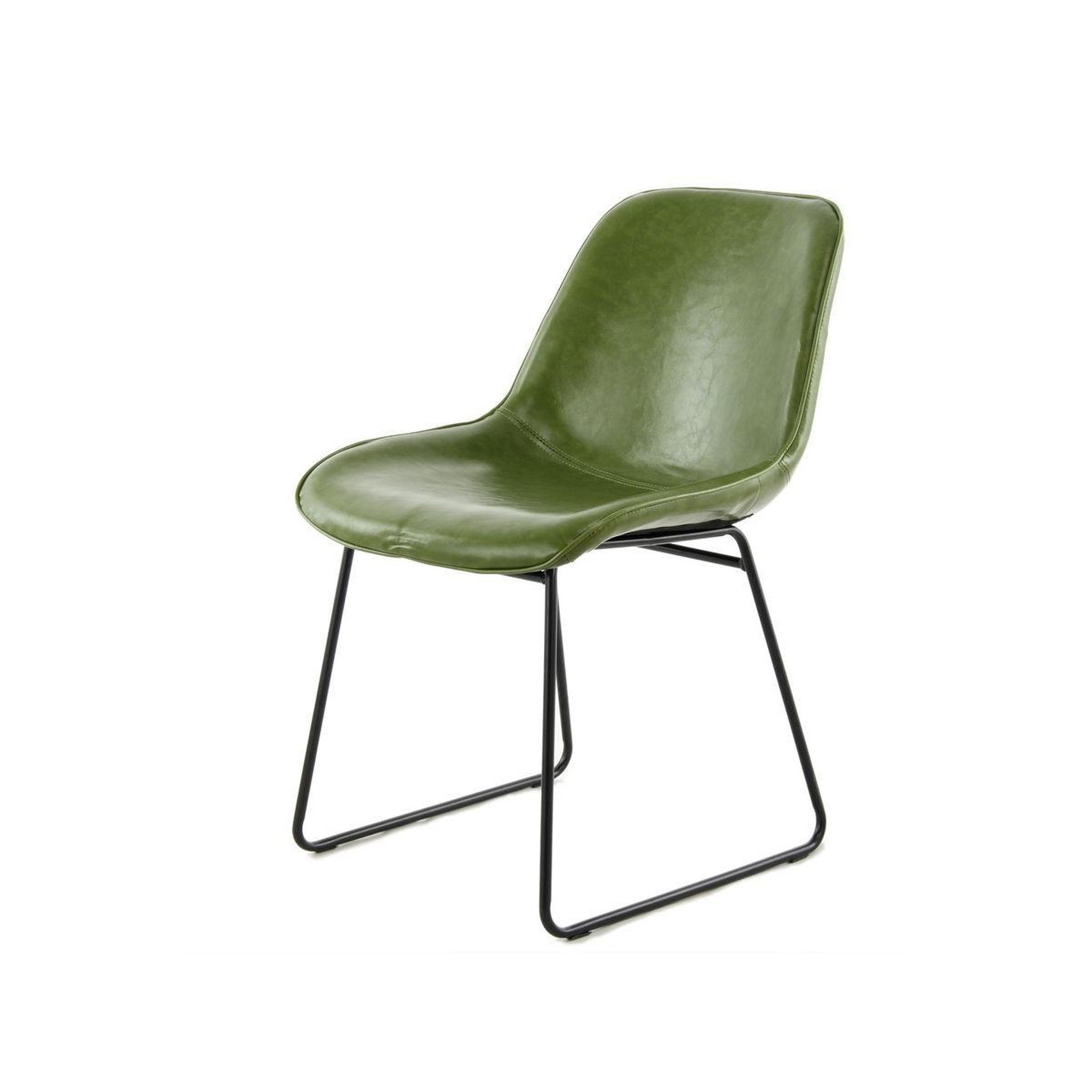 Voir la diapositive 2 : Paris Prix Lot de 2 chaises design  cora  81cm vert