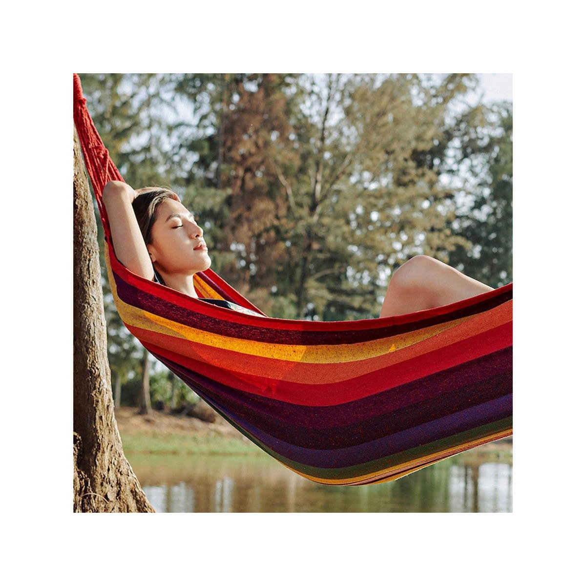 Habitat et Jardin Toile hamac jardin  Dallas  - 3.6 m - Rouge