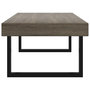 Voir la diapositive 4 : VIDAXL Table basse Gris et noir 120x60x40 cm MDF et fer