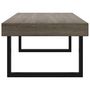 Voir la diapositive 4 : VIDAXL Table basse Gris et noir 120x60x40 cm MDF et fer