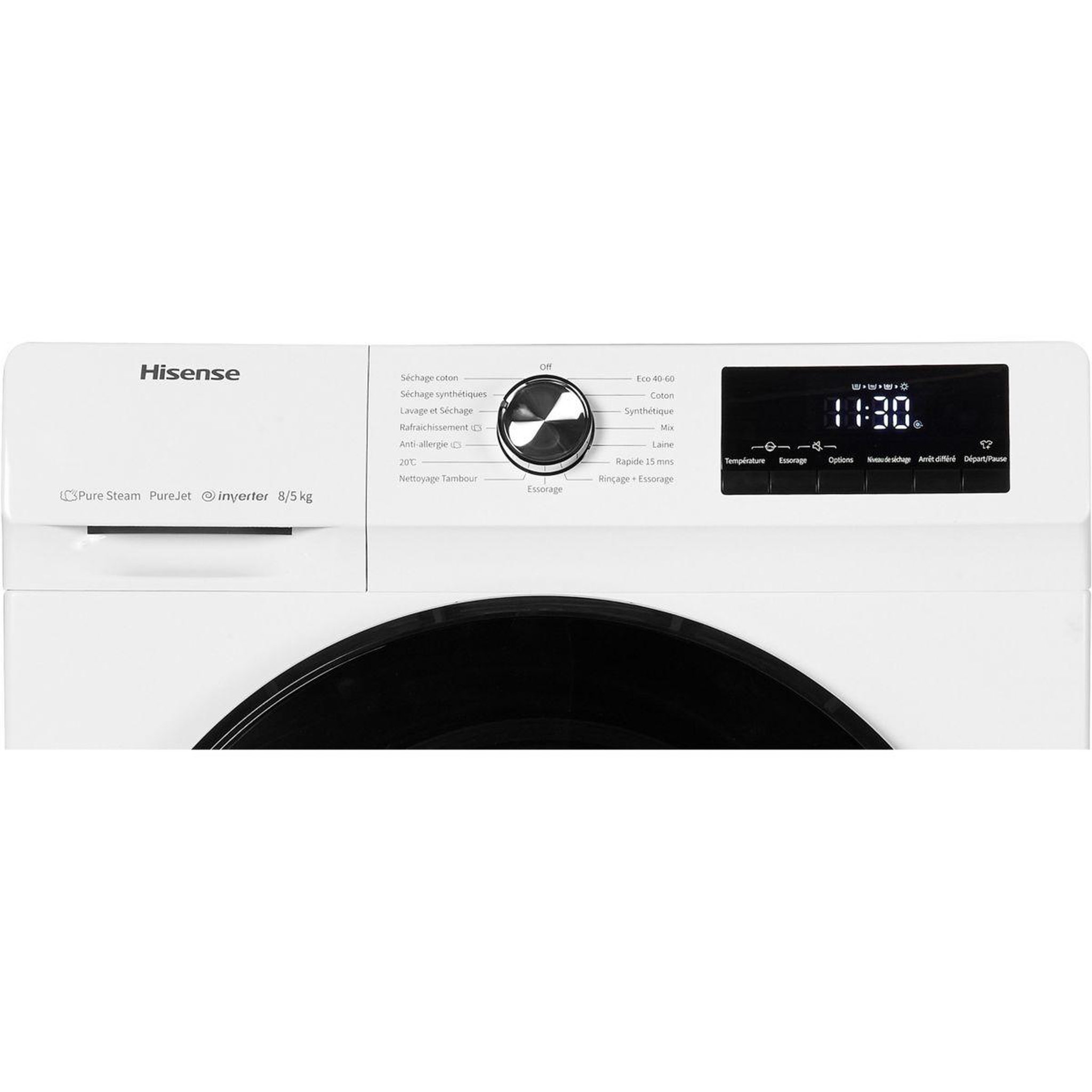 Voir la diapositive 6 : Hisense Lave linge séchant hublot WDQA8014EVJM