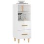 Voir la diapositive 4 : VIDAXL Buffet Blanc brillant 34,5x34x90 cm Bois d'ingenierie