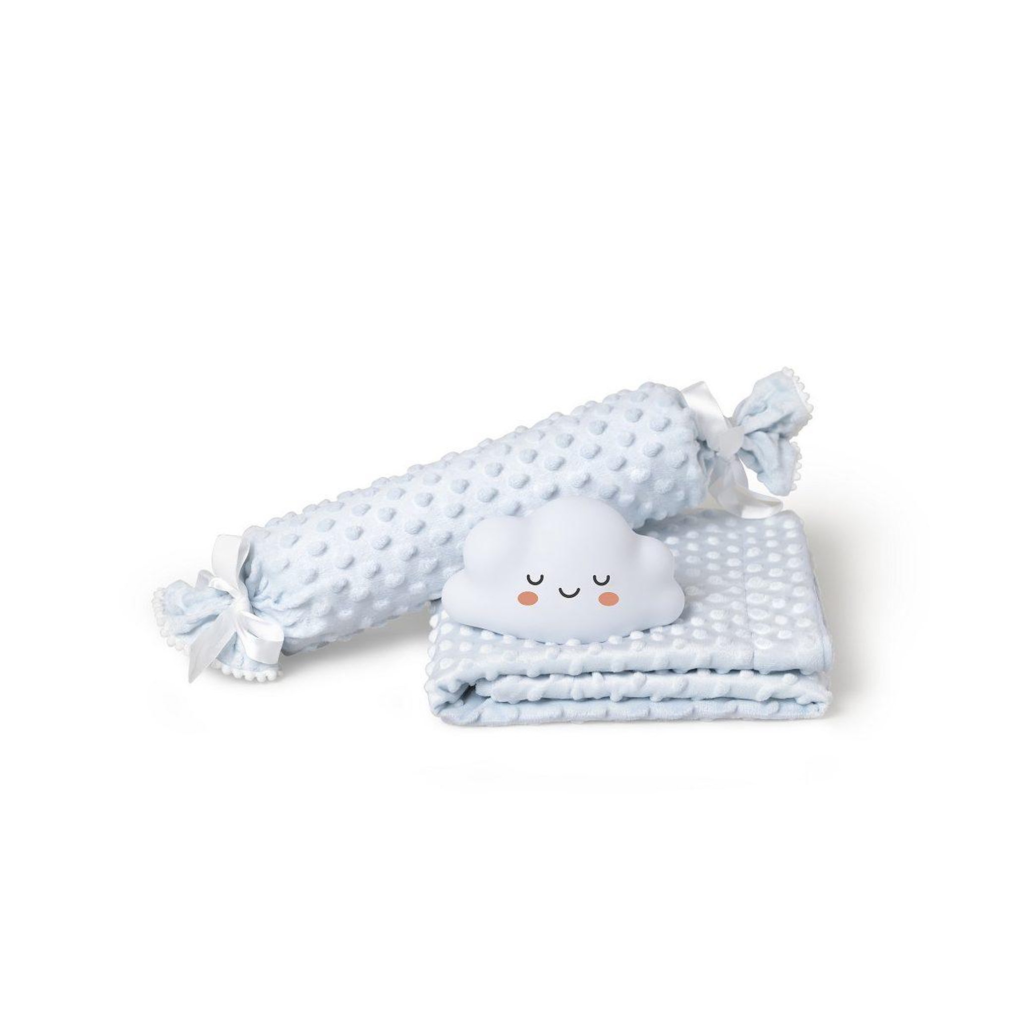 Voir la diapositive 2 : INTERBABY Couverture bébé  maille raschel - bleu