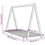 Voir la diapositive 6 : VIDAXL Cadre de lit pour enfants 90x200 cm bois de pin massif