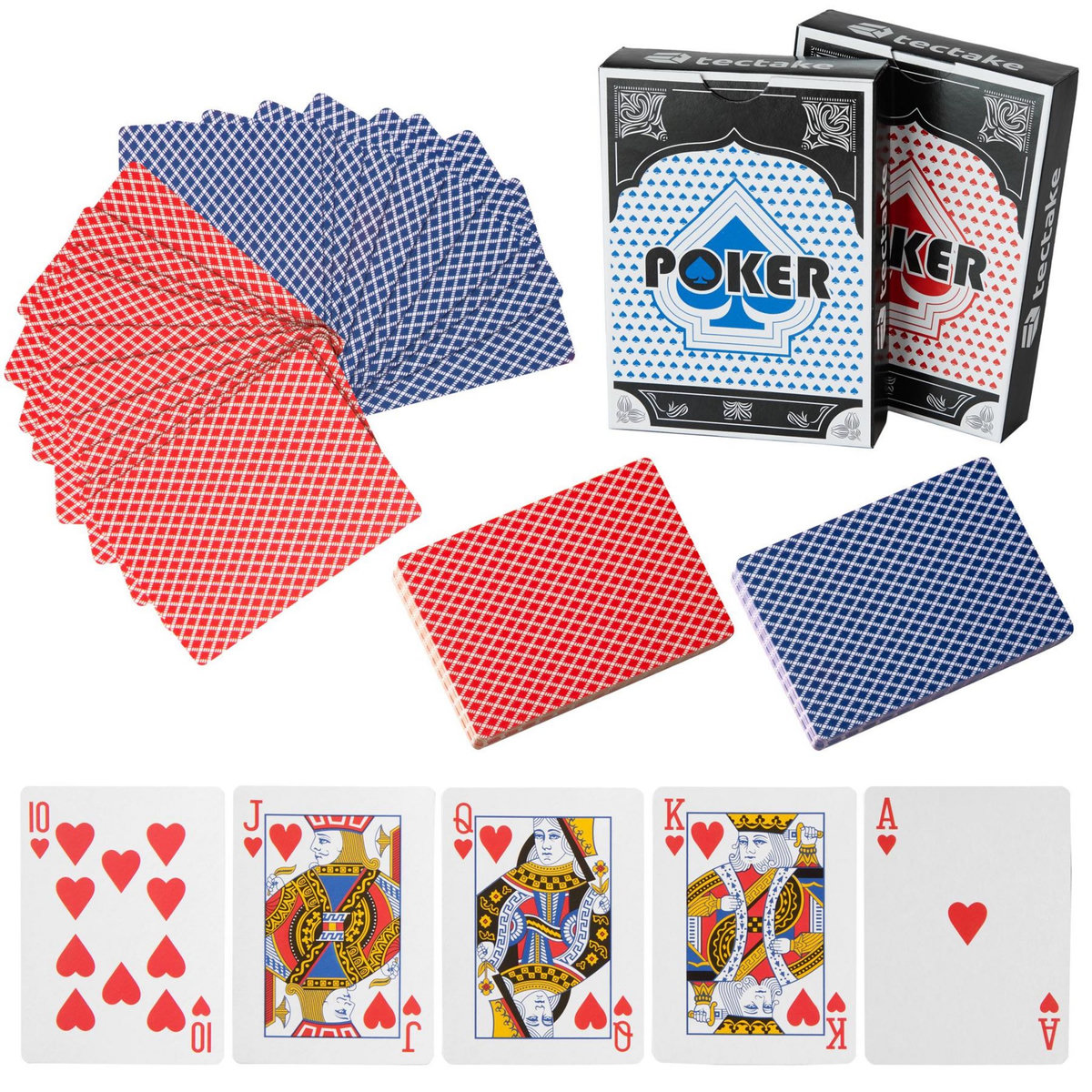 tectake Coffret, Malette, Set de Poker