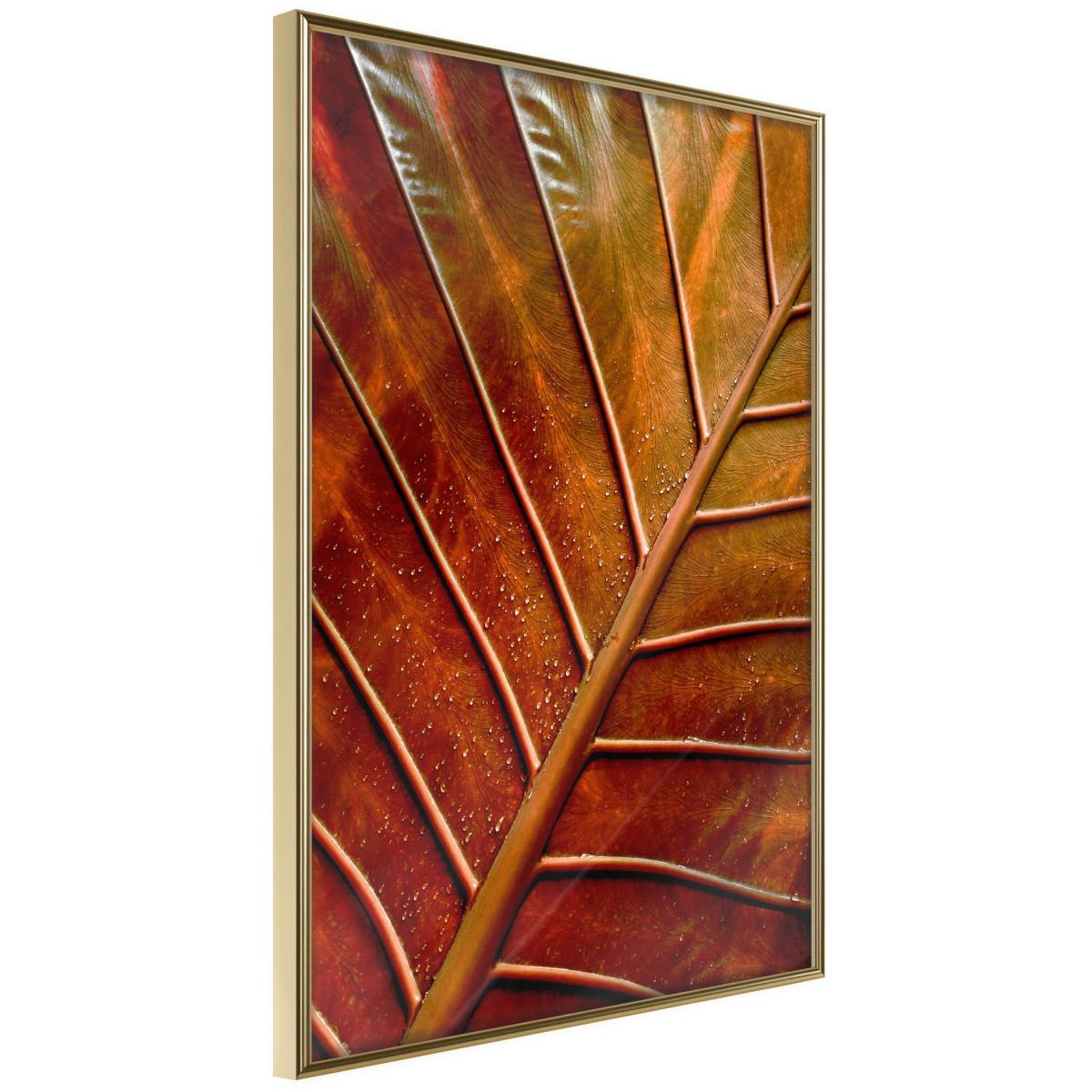 Paris Prix Affiche murale encadrée  bronze leaf