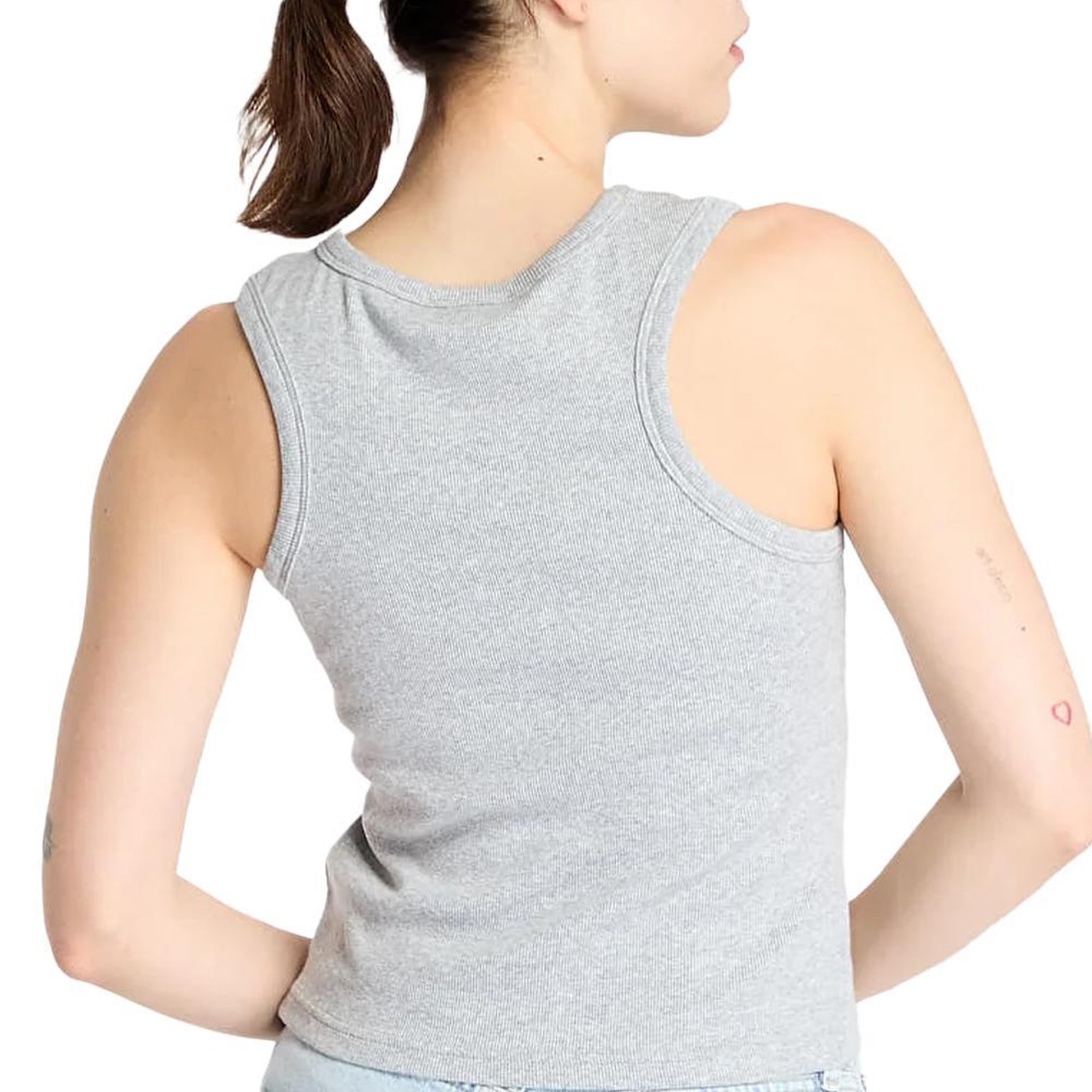 Voir la diapositive 2 : CALVIN KLEIN JEANS Débardeur Gris Femme Calvin Klein Jeans Label