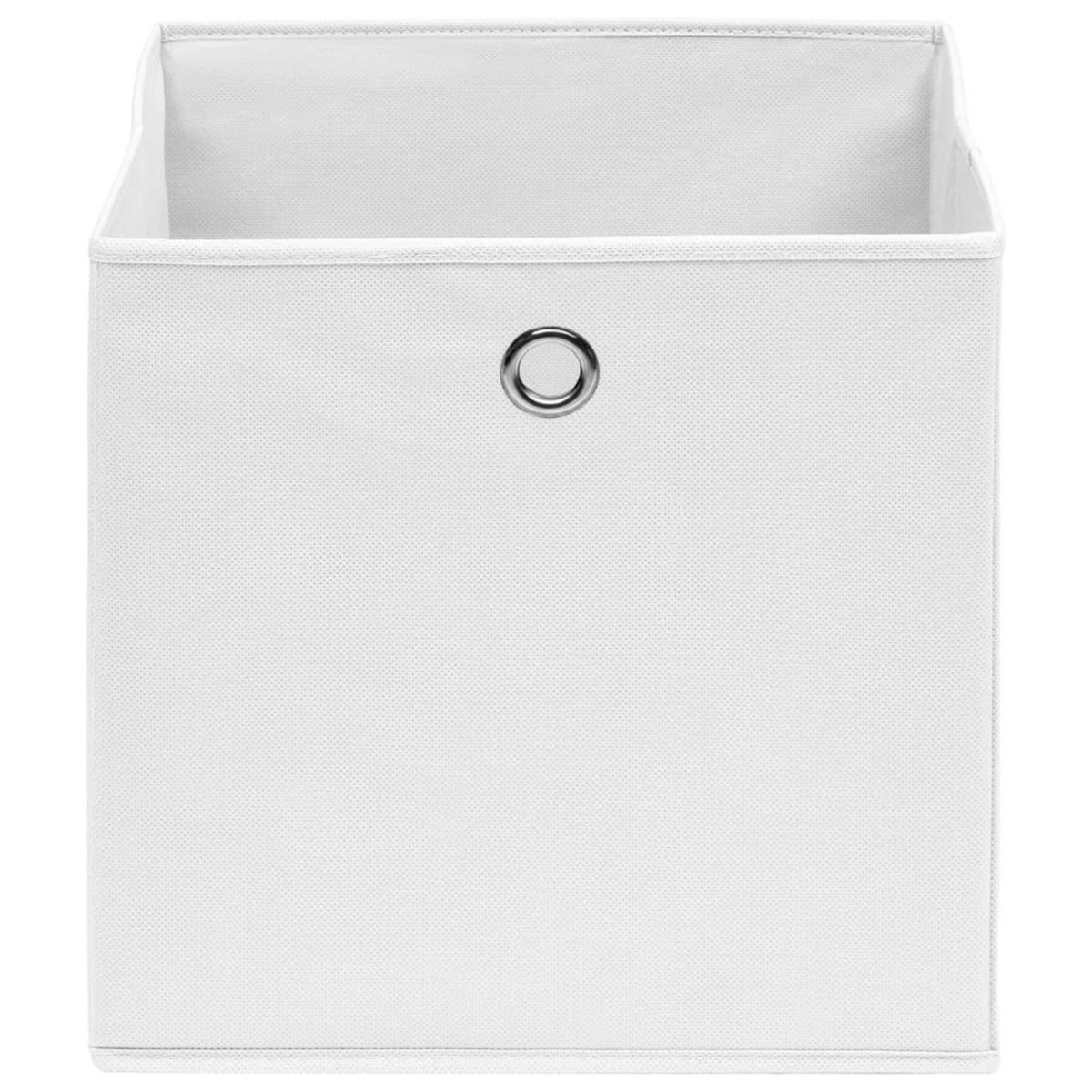 VIDAXL Boîtes de rangement 10 pcs Tissu intisse 28x28x28 cm Blanc