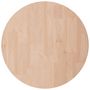 Voir la diapositive 2 : VIDAXL Dessus de table rond Ø50x2,5 cm Bois de chene massif non traite