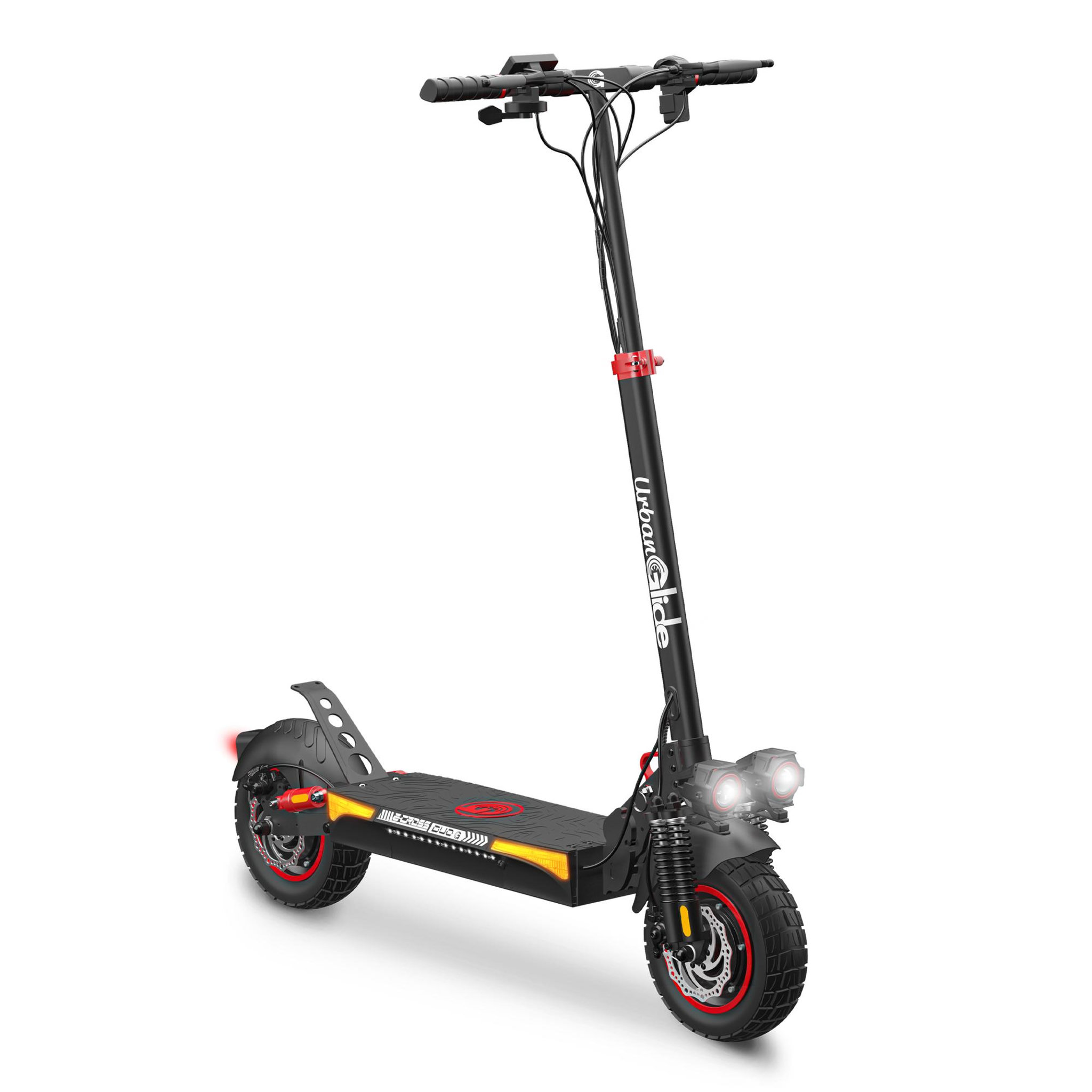 URBANGLIDE Trottinette Électrique Adulte UrbanGlide  ECROSS DUO Moteur -  2600W -  Autonomie Jusqu'a 60 km - Pneu Cross 10  Tubeless - Batterie 54V/13Ah - Poids 26Kg
