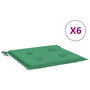 Voir la diapositive 2 : VIDAXL Coussins de chaise jardin lot de 6 vert 50x50x3 cm tissu oxford