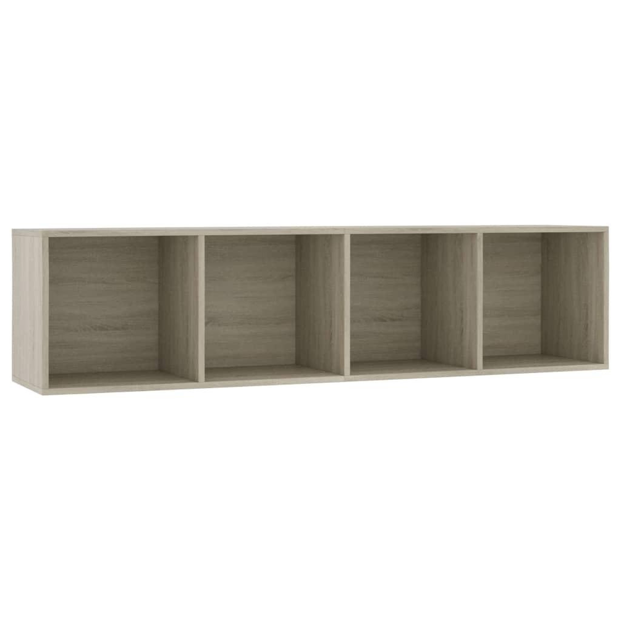 Voir la diapositive 2 : VIDAXL Bibliotheque/Meuble TV Chene sonoma 143x30x36 cm