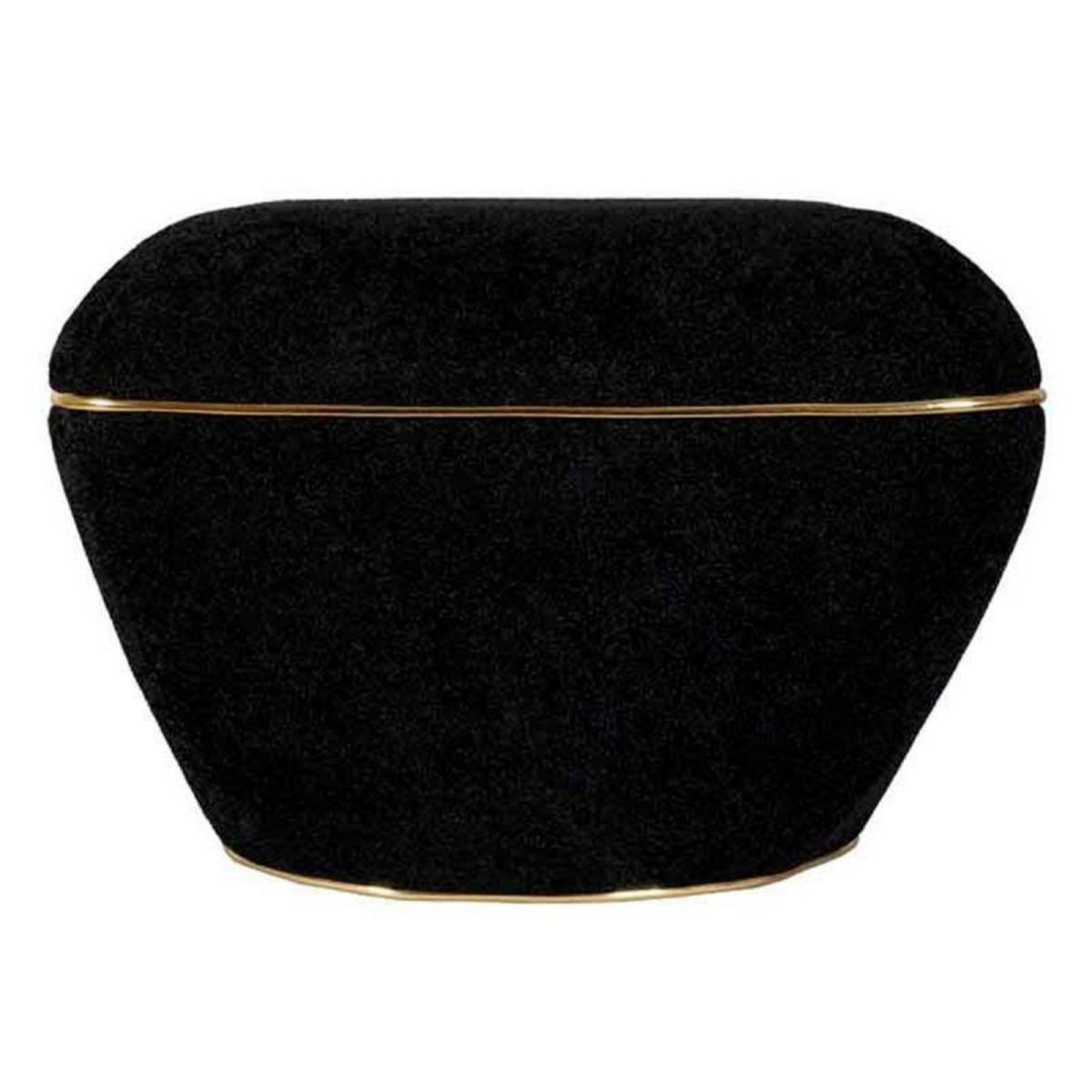 Paris Prix Tabouret Carré Déco  Contessa  60cm Noir & Or