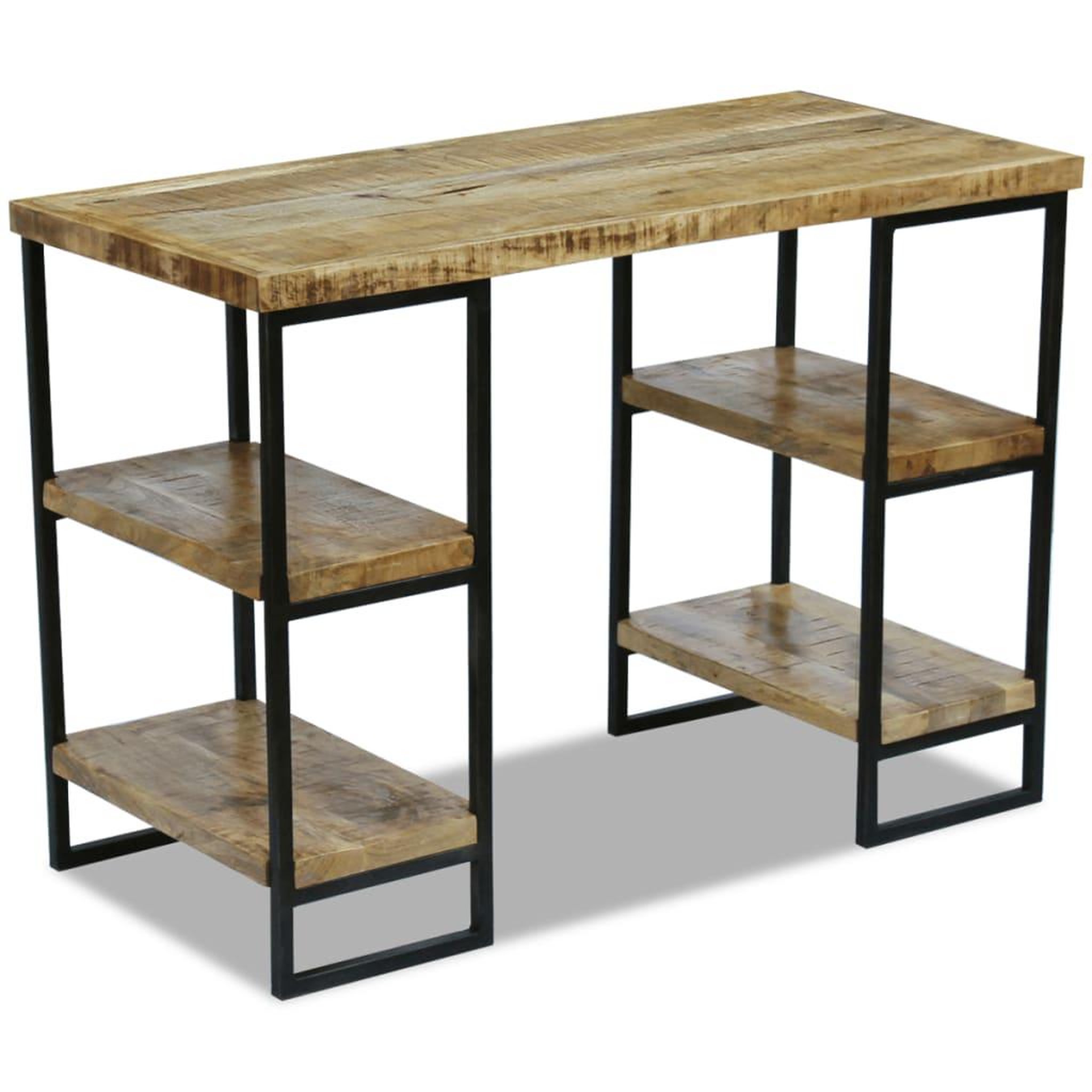 Voir la diapositive 4 : VIDAXL Bureau en bois de manguier 110 x 50 x 76 cm