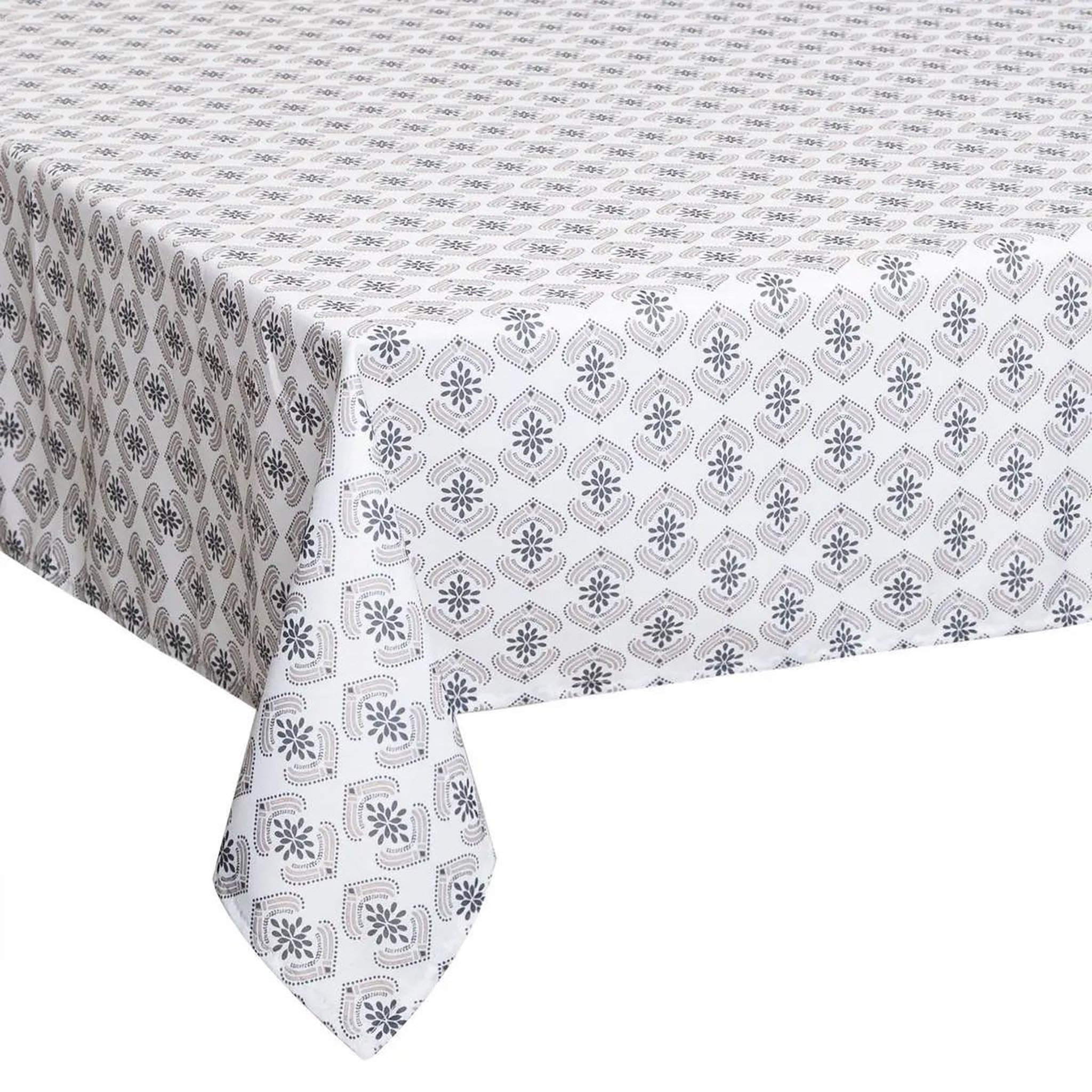 ATMOSPHERA Nappe antitache à motifs  hindi  140x240cm gris