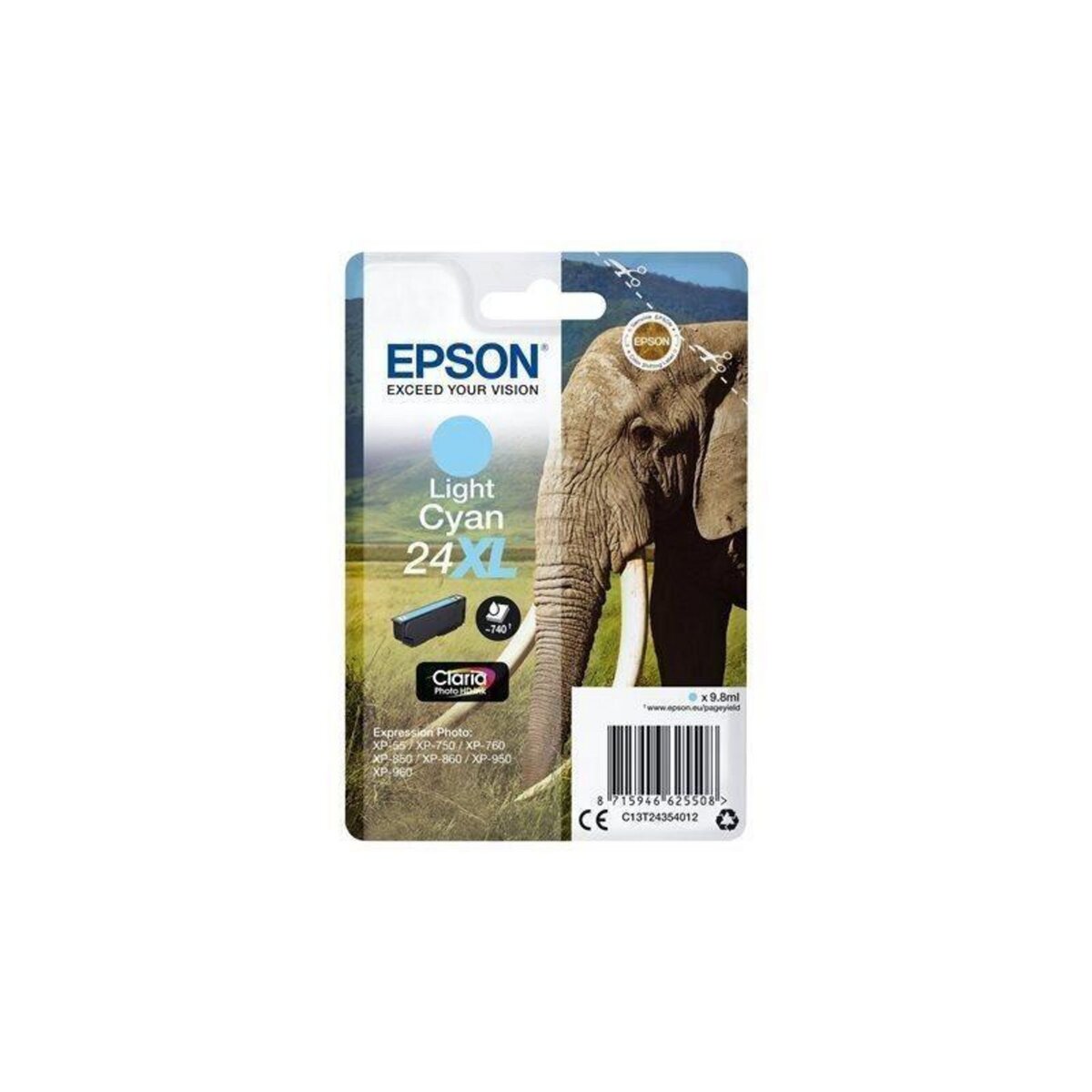 Epson EPSON Cartouche T2435 - Elephant - Cyan Clair XL