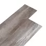 VIDAXL Planches de plancher PVC 5,02m^2 2mm Autoadhesif Marron bois mat
