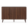 Voir la diapositive 4 : VS VENTA-STOCK Buffet Lluvia 3 portes effet noyer