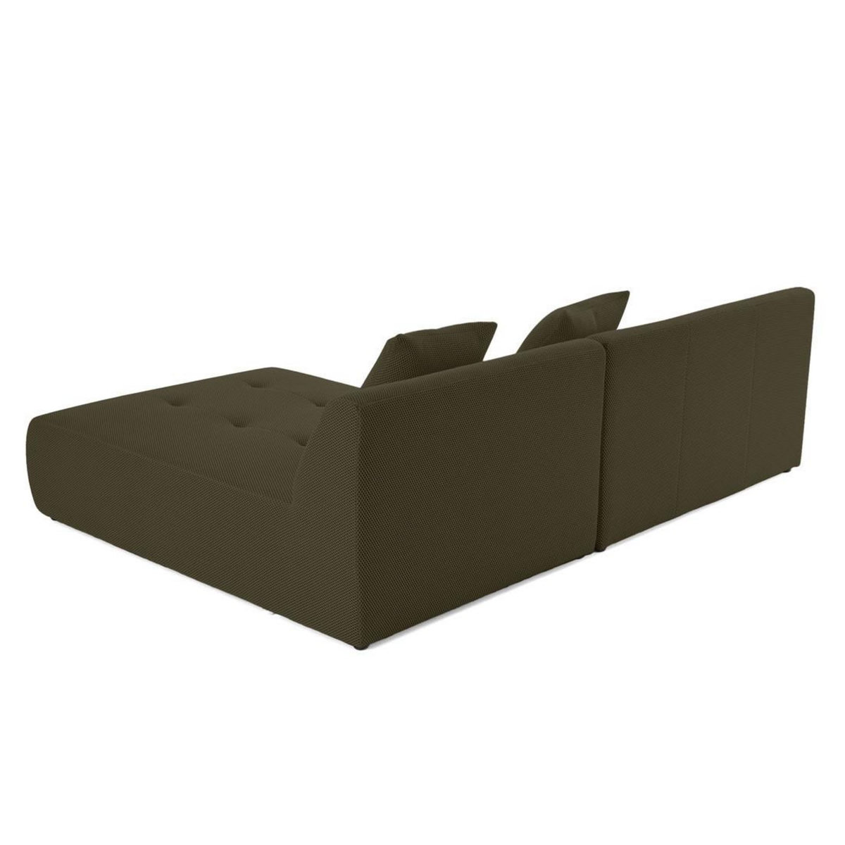 LISA DESIGN Onyx - canapé modulable d'angle réversible 4 places - en tissu mailles 3d