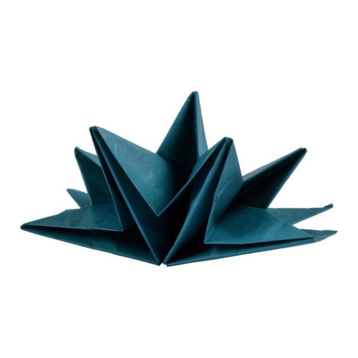 Paris Prix Lot de 12 Serviettes en Papier  Pré Pliées  40x60cm Émeraude