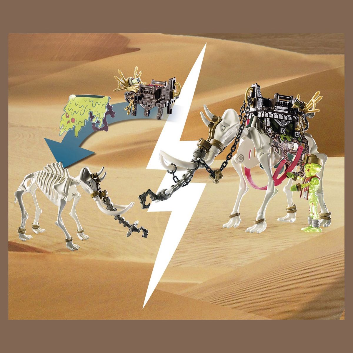 PLAYMOBIL 71027 - Novelmore - Attaque squelette de mammouth