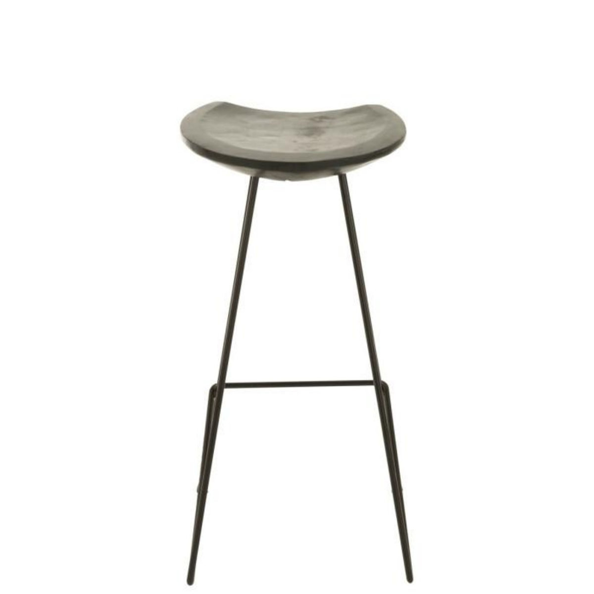 Paris Prix Tabouret de Bar en Bois  Winfred  70cm Noir