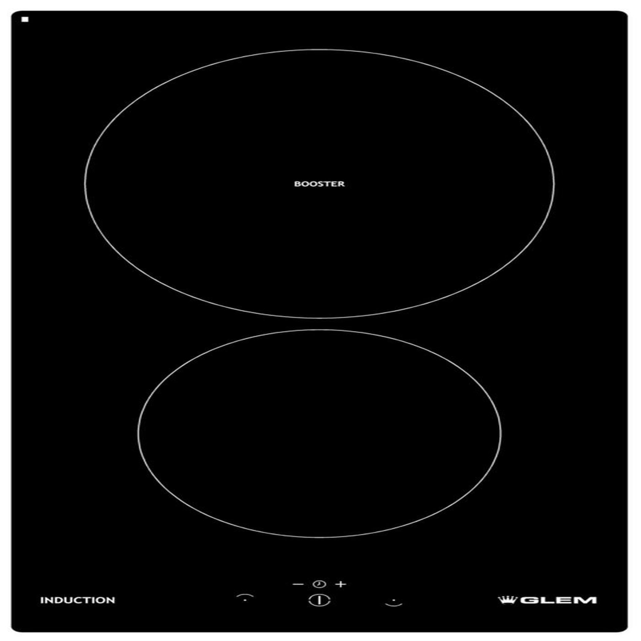 Voir la diapositive 2 : Glem Domino induction 29cm noir - GTI322