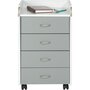 Voir la diapositive 5 : Caisson rangement pour bureau 4 tiroirs L40cm JOVI