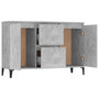 Voir la diapositive 4 : VIDAXL Buffet gris beton 104x35x70 cm bois d'ingenierie