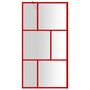 Voir la diapositive 3 : VIDAXL Paroi de douche avec verre ESG transparent rouge 115x195 cm