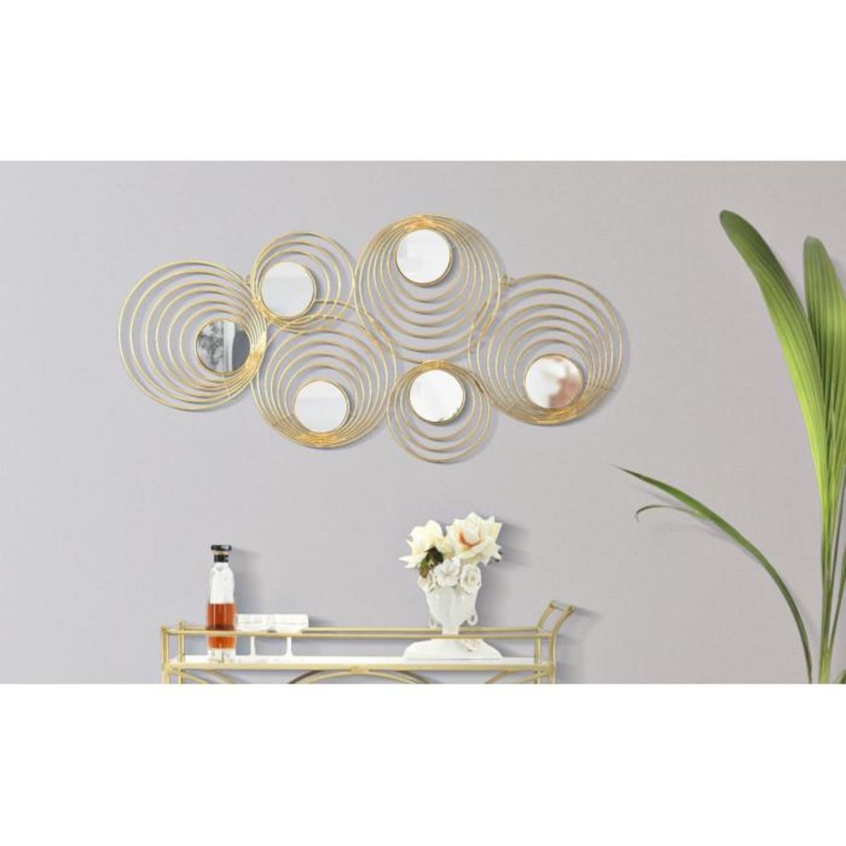 Paris Prix Décoration Murale en Métal  Rays  90cm Or