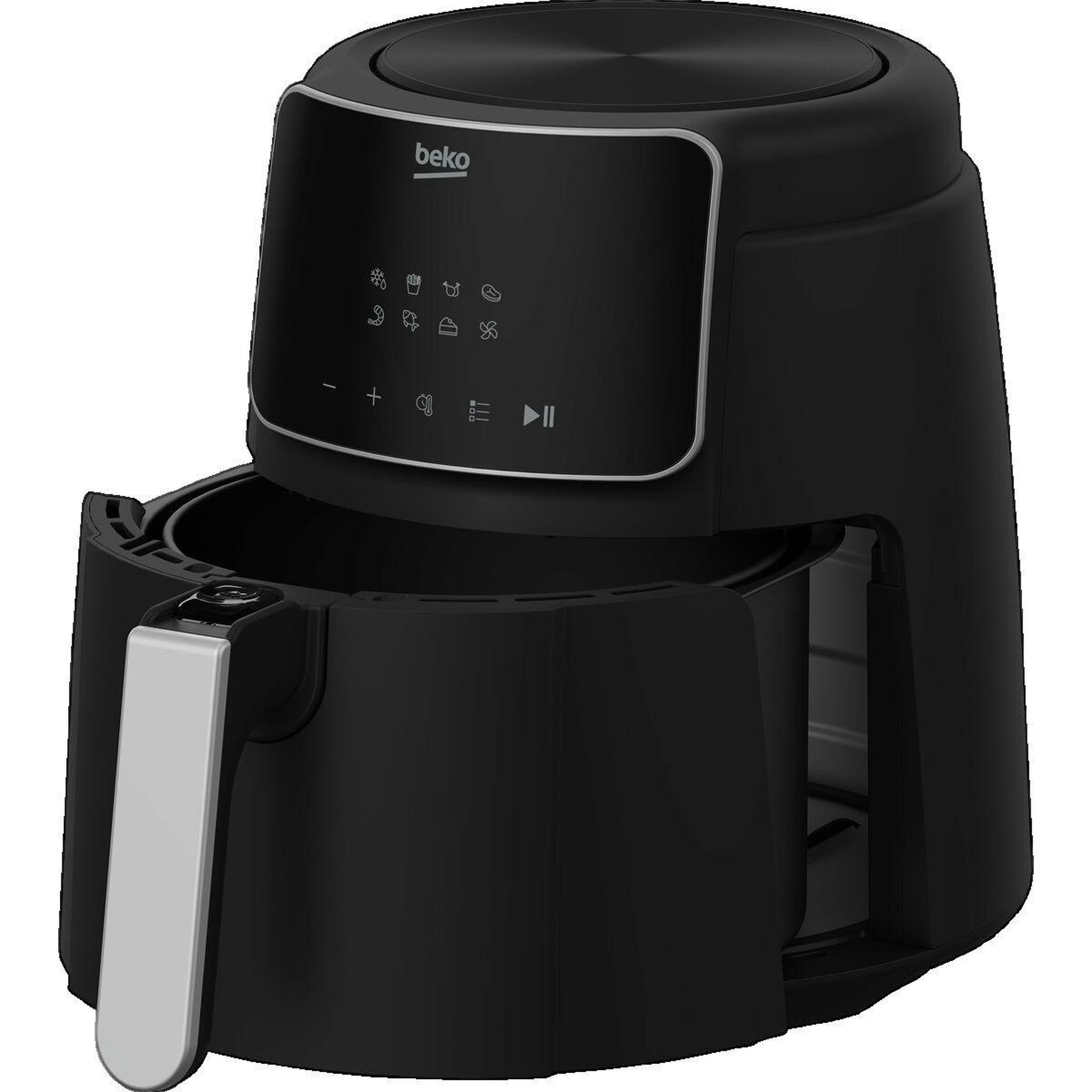 Voir la diapositive 2 : Beko Friteuse multifonction sans huile - BEKO - FRL2244B - 1500 W - 3,9 L pour 0,8 kg de frites - 8 programmes - Ecran tactile - Noir