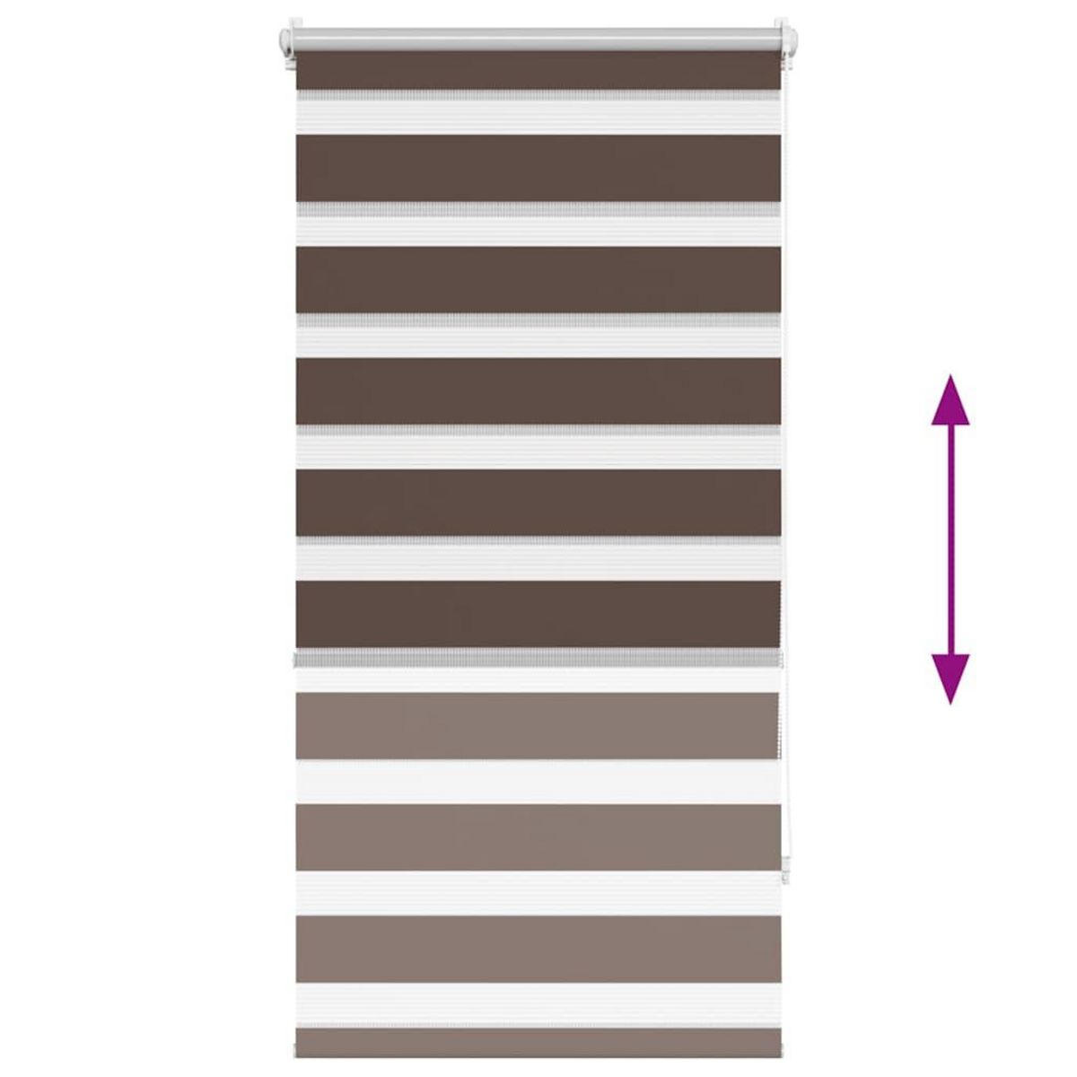 VIDAXL Store enrouleur tamisant 80 x 150 cm marron