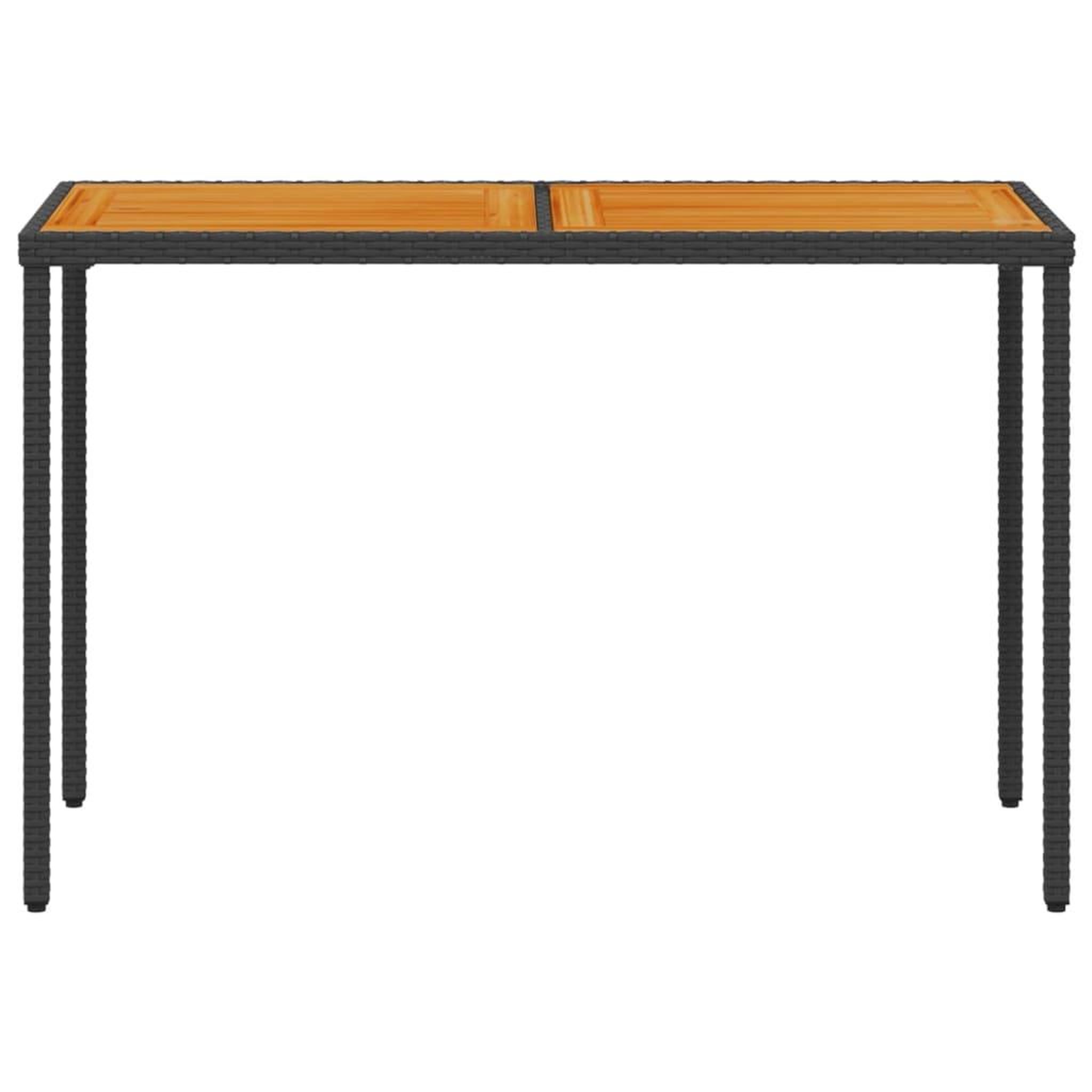 Voir la diapositive 4 : VIDAXL Table de jardin avec dessus en bois d'acacia noir 115x54x74 cm