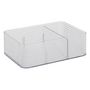 Voir la diapositive 4 : FIVE Boîte Organiseur 3 Compartiments  Plastor  22cm Transparent