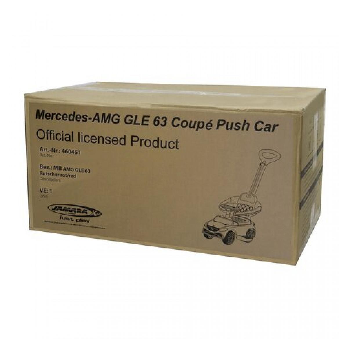 Jamara Push-Car Mercedes-Benz AMG GLE 63 rouge 3en1