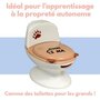 Voir la diapositive 5 : BAMBISOL Pot bébé éducatif BAMBISOL - Couvercle et siege rabattable - Manette chasse-d'eau