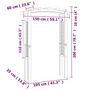 Voir la diapositive 6 : VIDAXL Voute en treillis 150x60x210 cm Bois