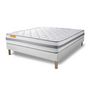 Voir la diapositive 3 : SEPTNUITS Matelas + sommier Memo Spring Ressorts ensachés 3 zones de confort MAXI épaisseur