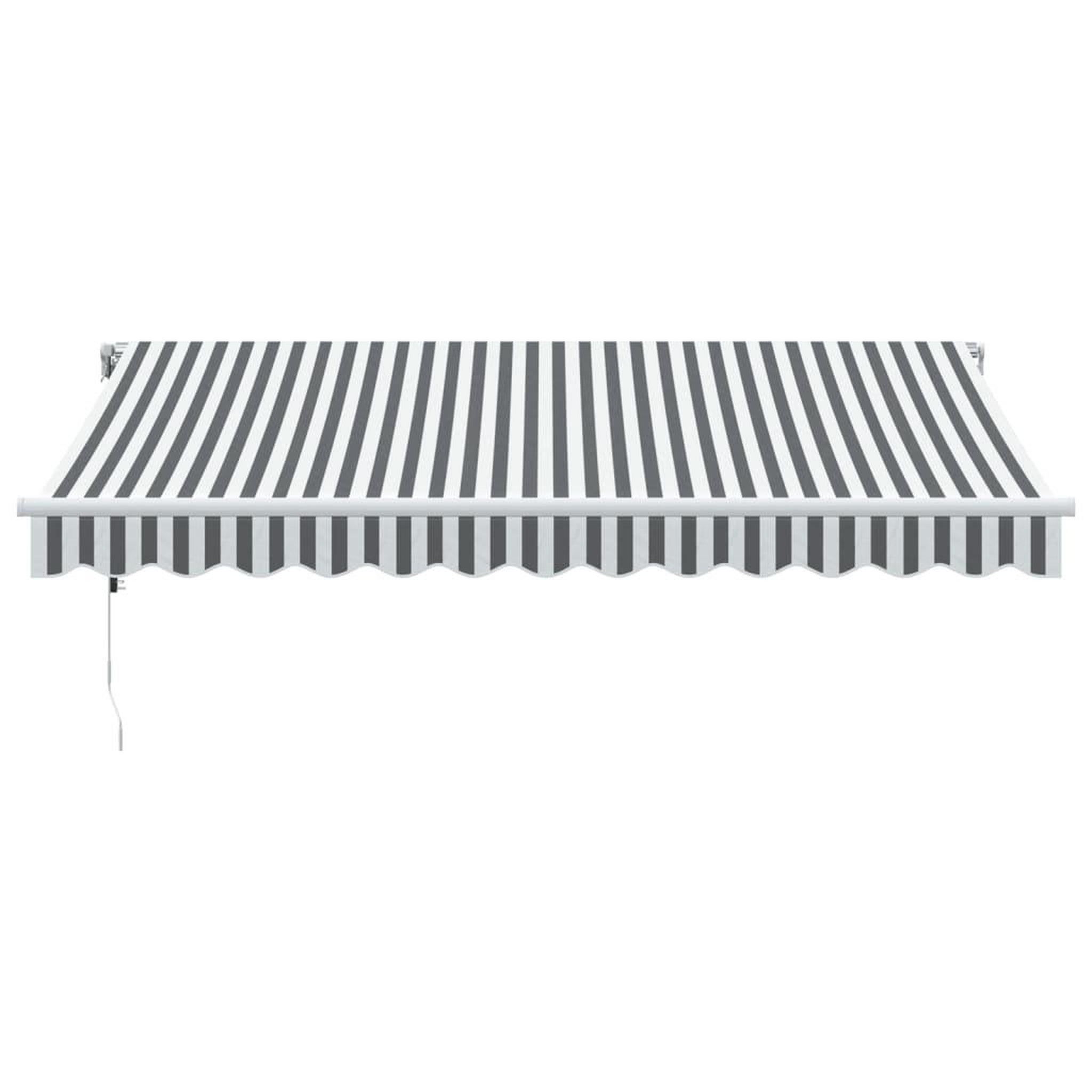 Voir la diapositive 3 : VIDAXL Auvent retractable automatique anthracite et blanc 350x250 cm