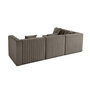 Voir la diapositive 4 : LISA DESIGN Nova - canapé modulable d'angle gauche - 5 places - en velours