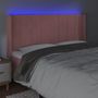 Voir la diapositive 4 : VIDAXL Tete de lit a LED Rose 203x16x118/128 cm Velours